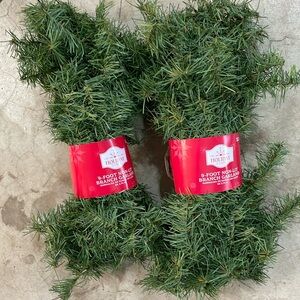 9-Foot Non-Lit Branch Garland (set of 2)